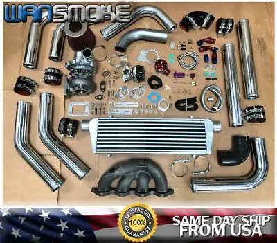 Lancer Evo 8/DSM Eclipse 1G 2G 4G63 T3T4 .63 Turbo Kit Manifold Intercooler CH • $772.99