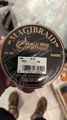 World Wide Sportsman MAGIBRAID Dacron Fly Line Backing 500 Yds 30lb Test NEW • $40