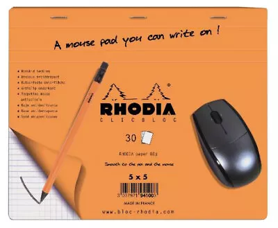 Rhodia Boutique Mouse Pad - 30 Sheets - 7.5 X 9 Inch - Accessory - NEW R19410 • $13.45