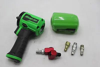 Snap On PT338G Green 3/8  Dr Stubby Compact Air Impact Wrench + Matco Air Swivel • $349.95