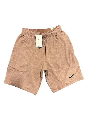Nike Dri-Fit Men's Yoga Hyper Dry Training Shorts Large Heather Red AT5693-670 • $29.99