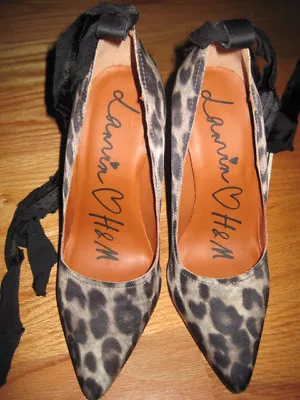 Lanvin For H&M Leopard Print Crystal Rhinestone Pumps  Size 8 US 39 EUR • $89