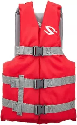 Stearns Kids Classic Life Vest USCG Approved Type III Life Jacket 30-50lbs Red • $27.99