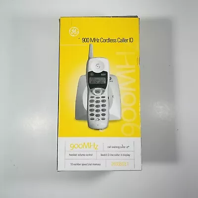 GE Model 26938GE1 900 Mhz Cordless Phone + Base Caller ID New In Box • $28.99