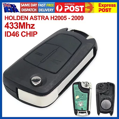 Complete Key Fit HOLDEN ASTRA H 2005-2009 Fits Remote Control Flip Fob 2 Button • $26.39