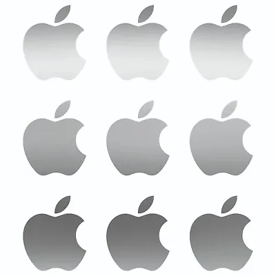 Small Apple Logo Vinyl Decals Phone Laptop Small Stickers Apple Set Of 12 • $2.99