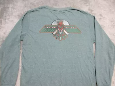Good Vibe Tribe Rowdy Gentlemen Shirt MEDIUM Green Thunderbird Pocket Tee Mens • $18