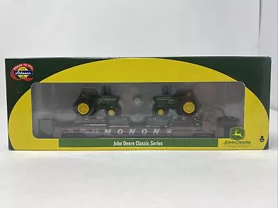 John Deere Classic Series 50' Flat Trialer Train Car With 2 Tractors 81271 • $40