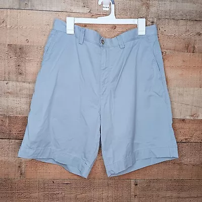 Tommy Bahama Shorts Chino Flat Front Blue Cotton Blend Sweat Wicking Size 35  • $14.99
