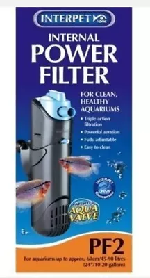 Interpet Pf Mini Pf2 Internal Aquarium Fish Tank Power Filter • £17.99