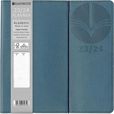 £9.99 • Buy Square 2023-2024 Academic Diary Mid Year Week To View Student Teacher Blue