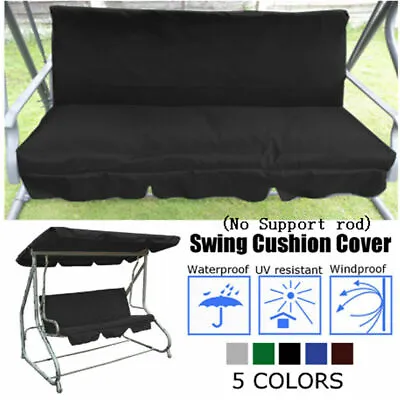 $30.01 • Buy Replacement Swing Seat Cover Set Garden Chair Hammock Cushion 3 Seater