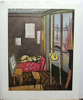 Henri Matisse Vintage Print  Studio Quai St. Michel  29 ×23  1968 Penn Print NY • $95