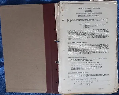 Vintage RAF Navigator Training Notes 1940's 1950's Central Navigation & Control • £27.99