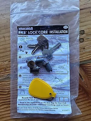 Yakima Lock Set 4 Pack - YAKIMA SKS Lock Cores (4 Locks + 2 Keys + 1 Master Key) • $40