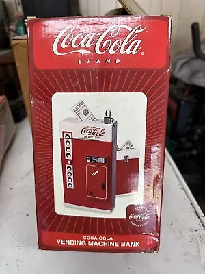 Vintage Coke Brands Novelty Coca Cola Vending Machine Bank CIB • $150