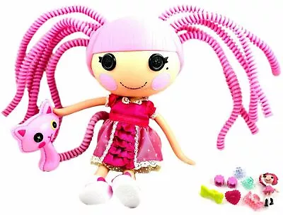 LALALOOPSAY 12  Jewel Sparkles SILLY HAIR DOLL + CAT + Mini Toy + Accessories  • £24.99