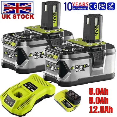 For RYOBI P108 18V One 9Ah 12Ah Plus High Capacity Battery 18 Volt Lithium-Ion • £129.98