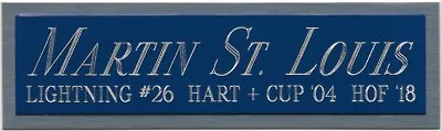 MARTIN ST. LOUIS TB LIGHTNING NAMEPLATE FOR AUTOGRAPHED Signed HOCKEY JERSEY • $12.99