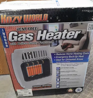 Open Box ~ Kozy World KWN195 18000 BTU Natural Gas Heater • $125