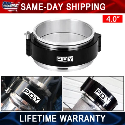 $31.50 • Buy For 4  Inch 102mm Aluminum HD Intake V-band Clamp Intercooler Pipe Quick Release