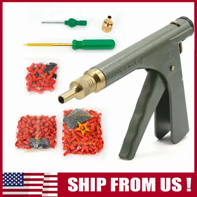 Tire Plugger Tubeless Tire Wheel Repair Gun Kit Mushroom Plug Probe Nozzle! • $36.10