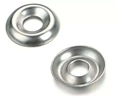 No. 6 Screw Cup Washers A2 Stainless Steel To Fit Countersunk Screws/Bolts • £1.72