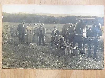 Farming Scene With Horses From A Huntly Aberdeenshire Lot Exact Location Unknown • £8.50