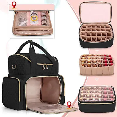 Nail Polish Organizer Bag Holds  Nail Polish Nail Lamp Gel Nail Polish • $113.06