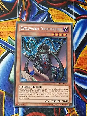 Yu-gi-oh Secret Rare: Evilswarm Thunderbird - Ha07-en051 • $1.99