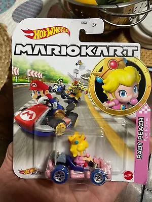 Hot Wheels Mario Kart Baby Peach Pipe Frame • $1.99