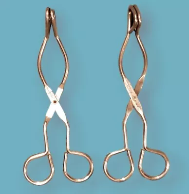 Metal EKCO Kitchen Tongs Made In The USA Vintage 8” Scissors Style Set Of 2 Pair • $18