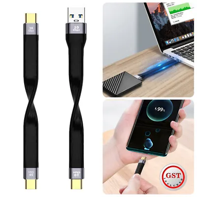 Short USB C Cable 4K Video USB Type C/A To USB C 3.1 Gen 2 10G PD 60W OTG Data • $9.45