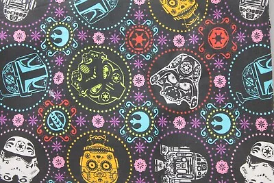 Star Wars Fabric Day Of The Dead Mask Empire C3PO Darth Vader R2D2 • $8.95