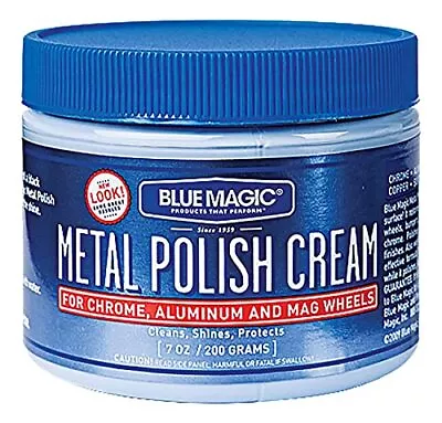 METAL POLISH CREAM Clean Shine Protect CHROME ALUMINUM & MAG WHEELS 400 7Oz • $19.72