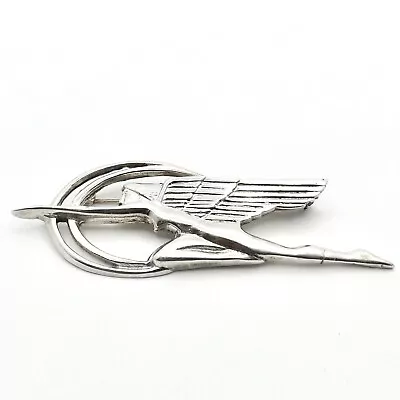 Art Deco Goddess Of Speed Nike Sterling Silver Brooch Pin Packard Car Ornament • $118.75