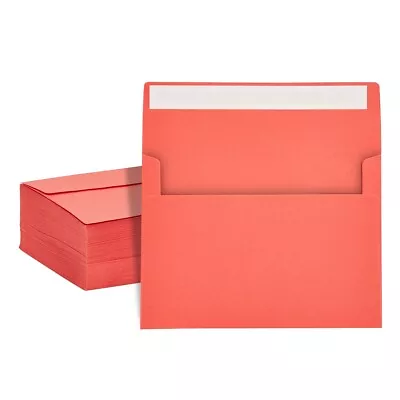 200 Pack A7 Envelopes For Invitations Wedding Announcement 5 1/4 X 7 ¼ Red • $22.89