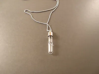 Glass Vial Necklace-Hourglass Shape • $4.99