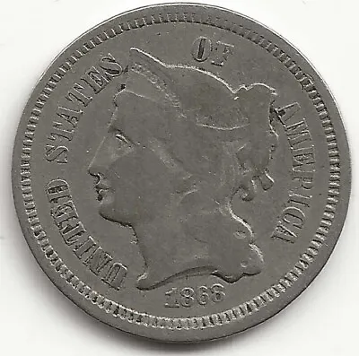 $8.50 • Buy 1868 3 Cent Nickel Piece