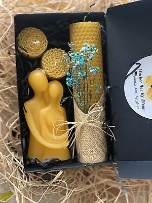 %100 Organic Beeswax Candles In The Gift Box • £19.99