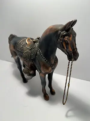 Vintage Copper Or Brass Pot Metal Horse Sculpture Statue Figure 10  • $65