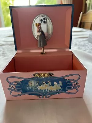 Vintage Dancing Disney Cinderella Jewelry Music Box Plays “Bibbidi Bobbidi Boo” • $35