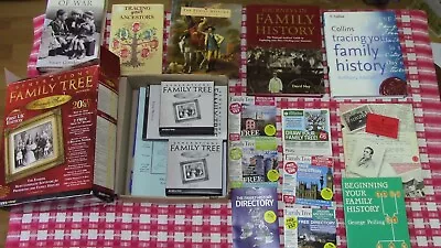 Bundle Of Mixed Ancestry And Family Tree Cd's And Books. • £50