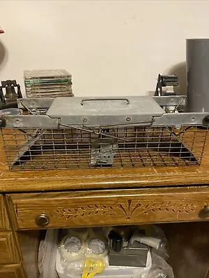 $20 • Buy Havahart Small Live Animal Trap 17x6x5 Steel Cage Rodent Control Squirrel Rat US