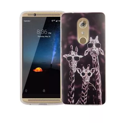 Case For ZTE Axon 7 Mini Giraffes Case Cover Motif Slim TPU New • $28.82