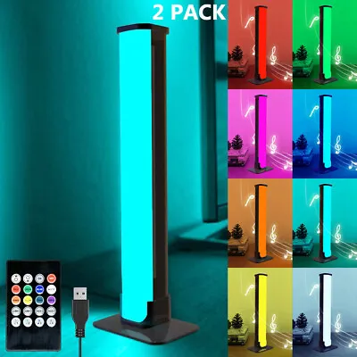 £13.05 • Buy 2X RGB LED Light Bars Color Changing TV Backlight Ambient Lamp Game Room Decor