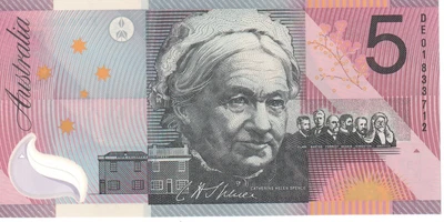 $25 • Buy 2001 Australia $5 Dollars Federation Banknote - Macfarlane -  R219  - VF # 26565