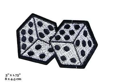 Dice Board Games Poker Playing Games Embroidered Iron On Patch • $4.99