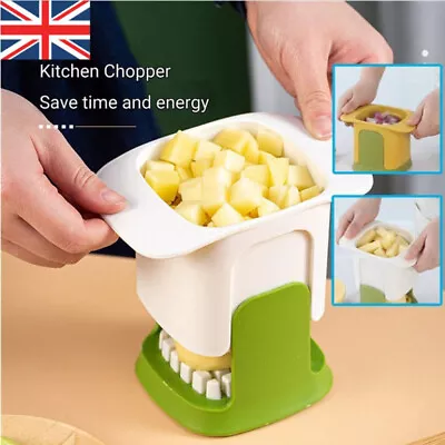 2in1 Vegetable Chopper Dicing Slitting Potato Onion Cutter Slicer Multifunction • £6.83