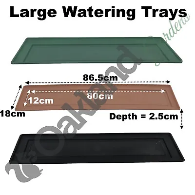 Large Watering Tray Windowsill Plant Pot Planter Saucer Water Drip Base Trays • £8.95